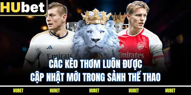 Các kèo thơm luôn được cập nhật mới trong sảnh thể thao